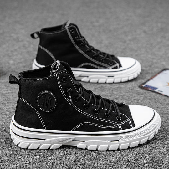 UrbanEdge High-Top Canvas Sneakers