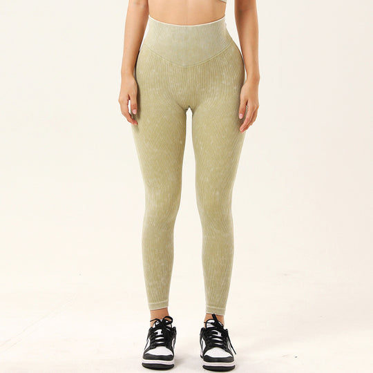 Frosted Yoga Set with Hip-Lift Leggings