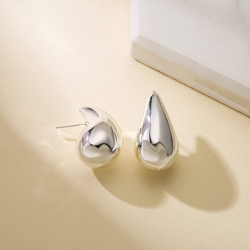 Ingemark Punk Smooth Round Big Ball Stud Earrings