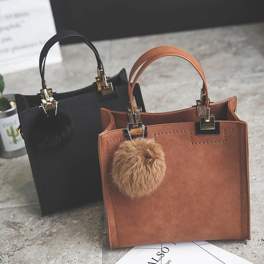Suede Charm Tote