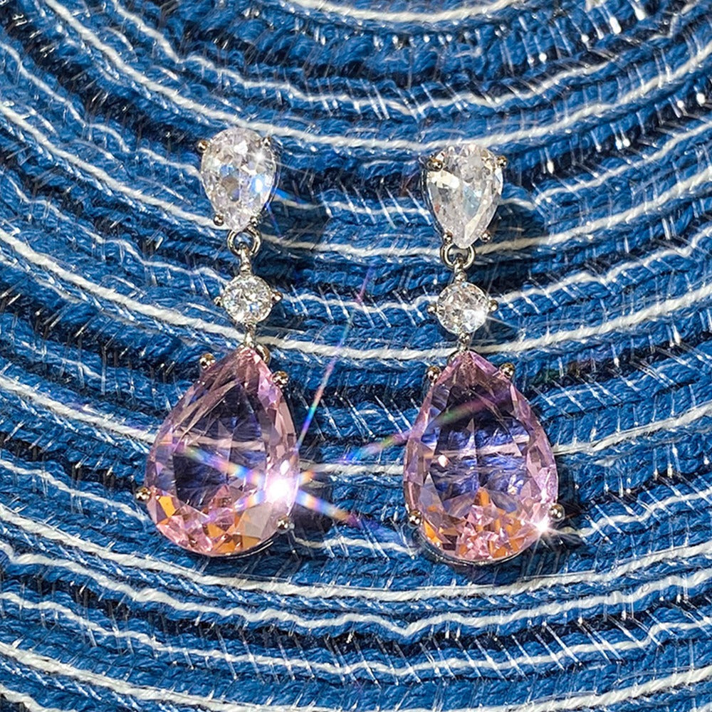 Pear-Shaped Water Drop Earrings