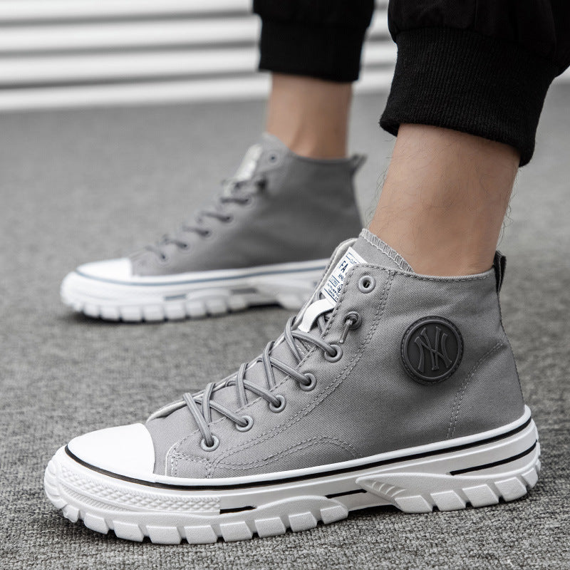 UrbanEdge High-Top Canvas Sneakers