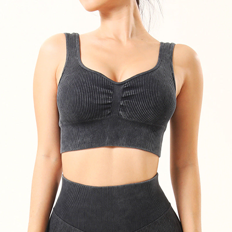 Frosted Yoga Set with Hip-Lift Leggings