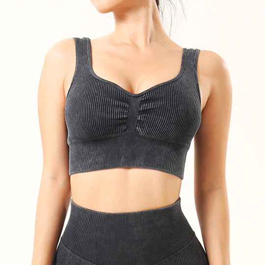 Frosted Yoga Set with Hip-Lift Leggings