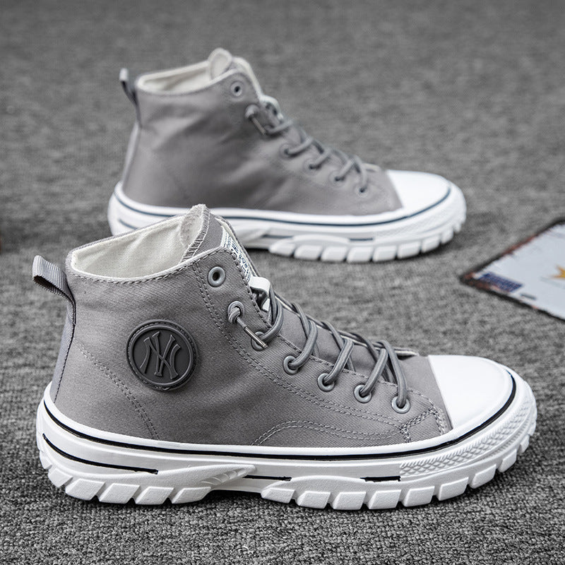UrbanEdge High-Top Canvas Sneakers