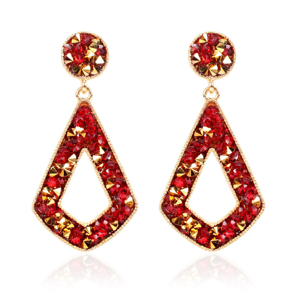 Luxe Geometry Diamond Earrings