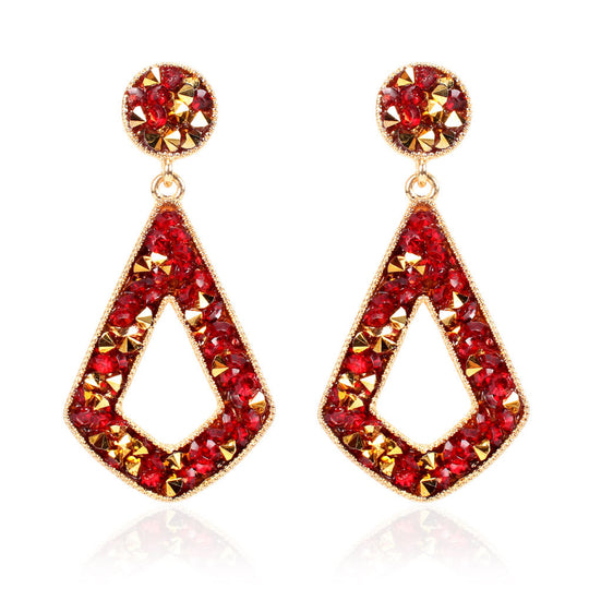 Luxe Geometry Diamond Earrings
