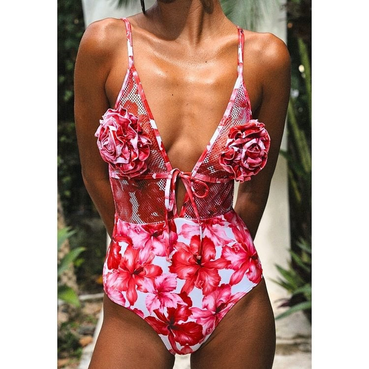 Chic Printed One-Piece Swimsuit
