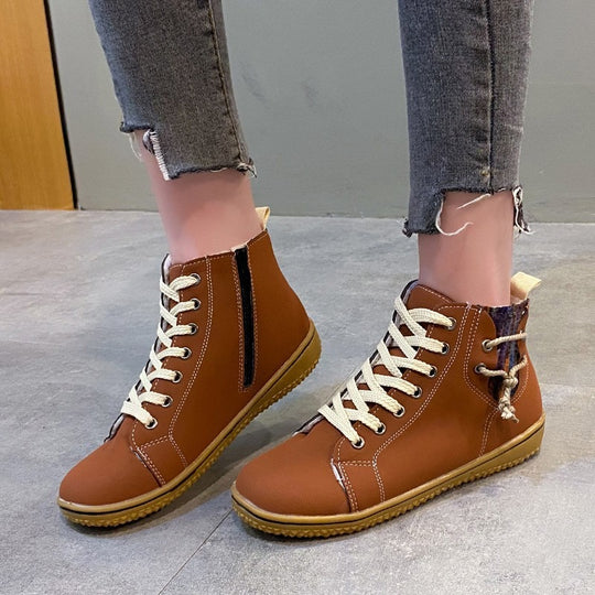 Cozy Zipper Ankle Boots