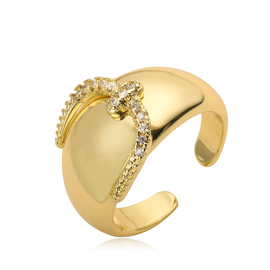 Minimal Luxe Geo Open Ring