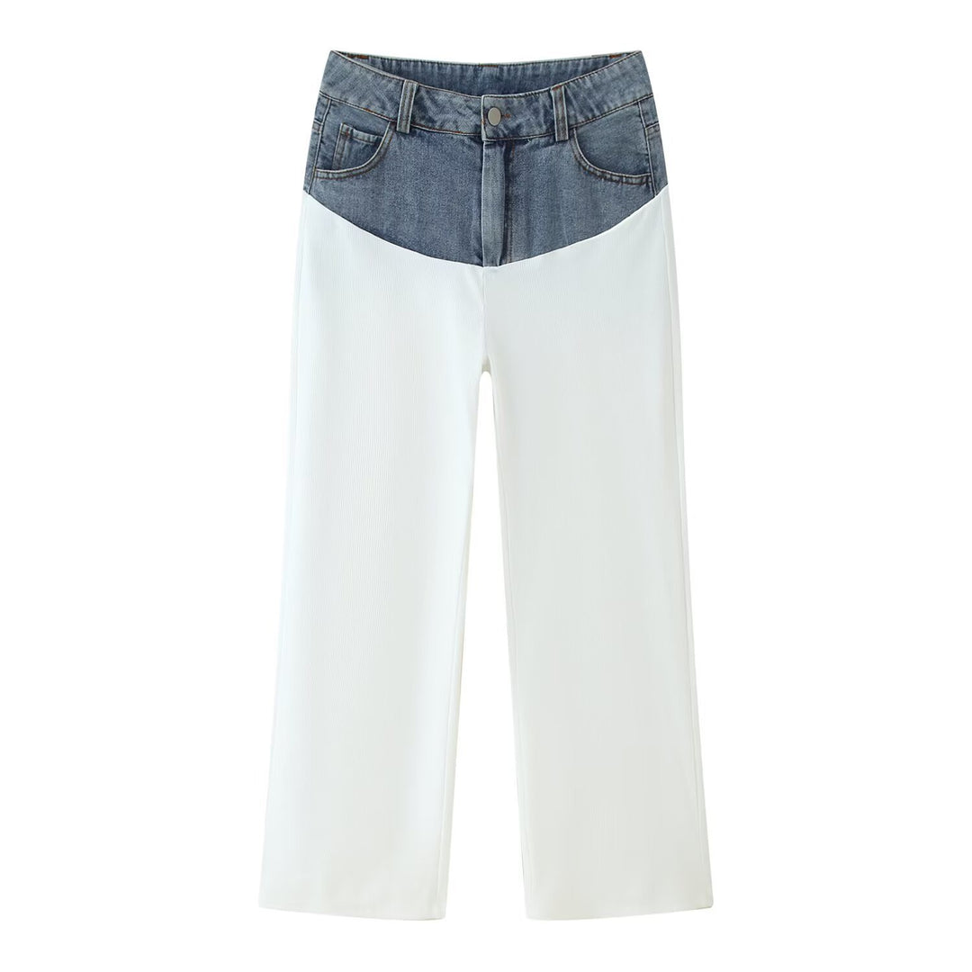Denim Colorblock Set