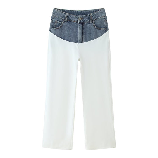 Denim Colorblock Set