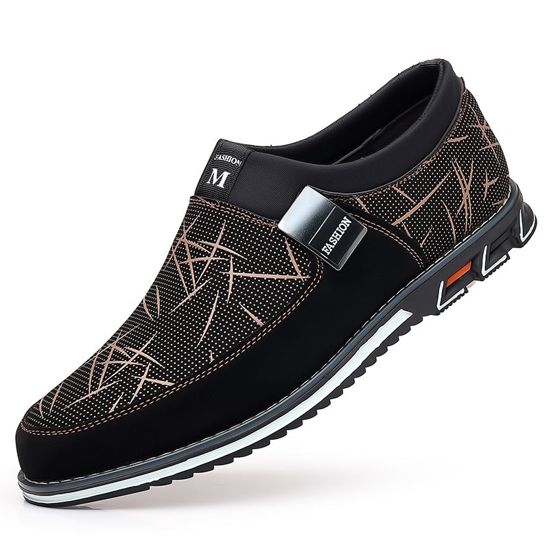UrbanStride Men’s Color Block Leather Shoes