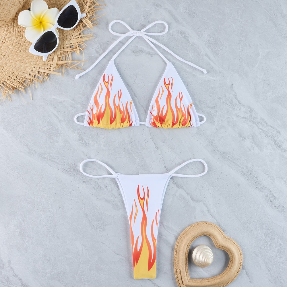 Flame bikini swimsuit