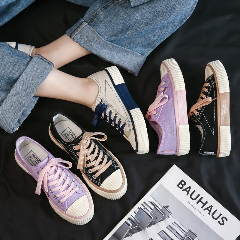 K-Trend Biscuit Canvas Sneakers