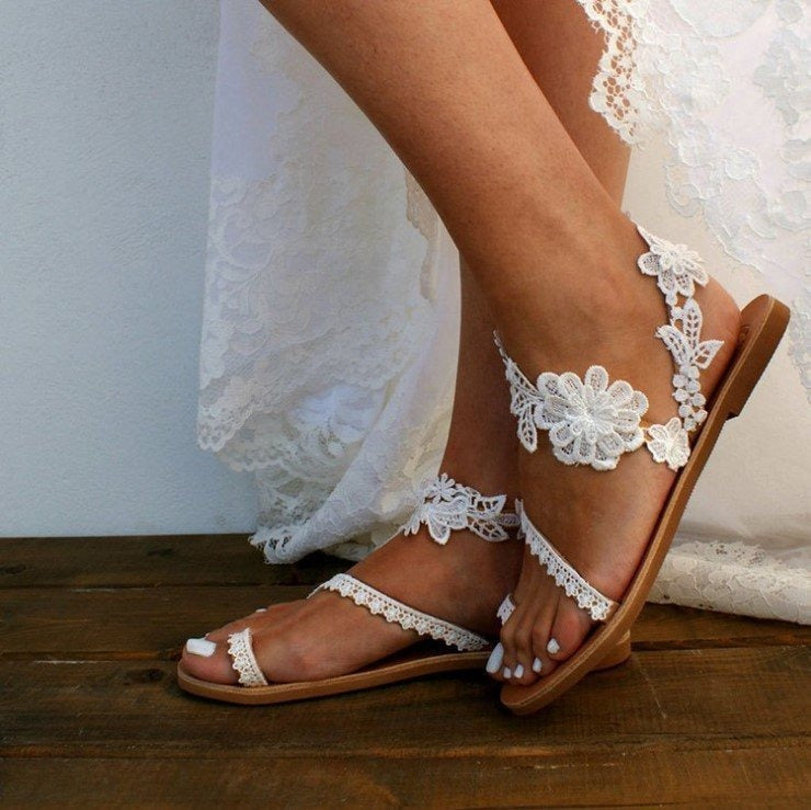 Floral Roman Sandals