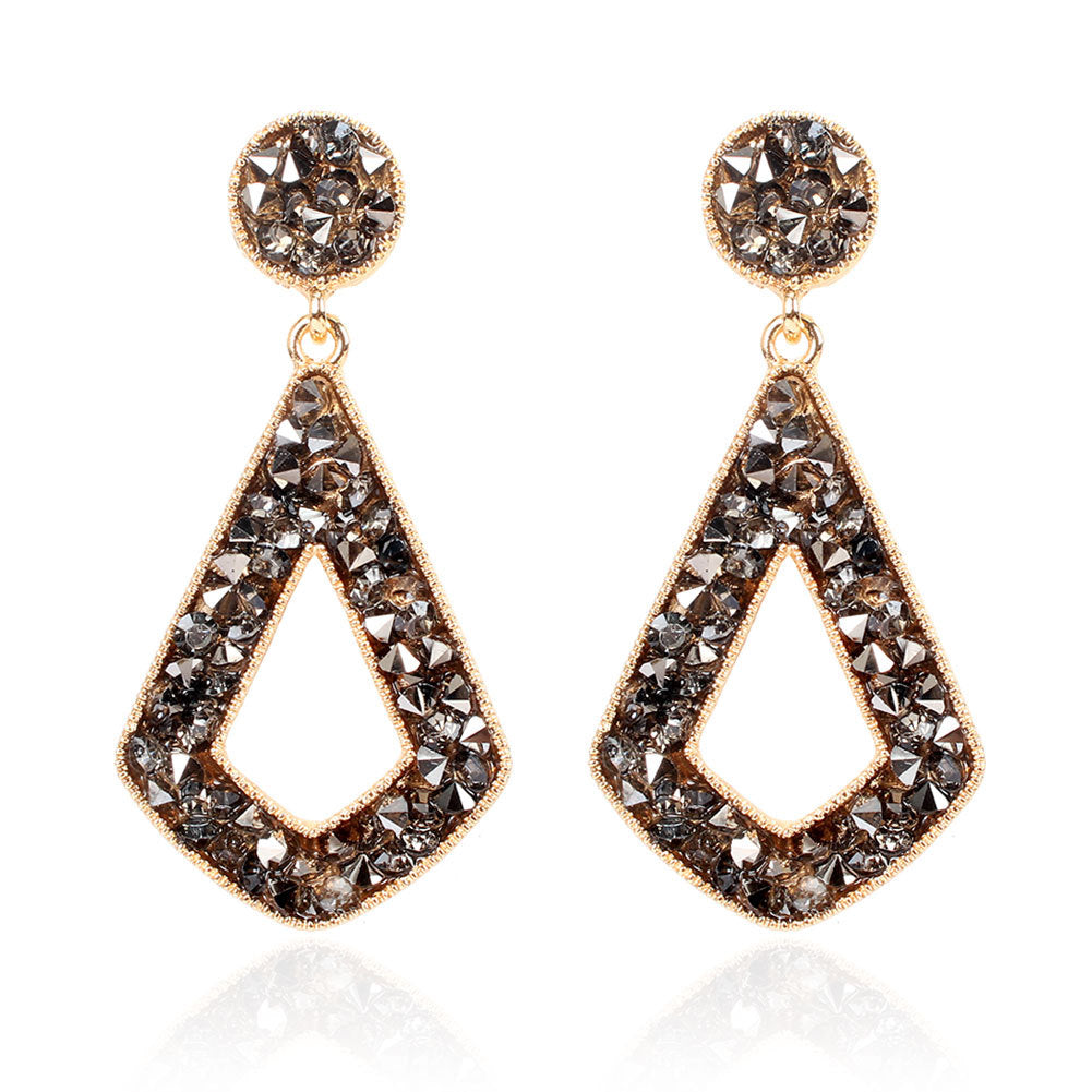 Luxe Geometry Diamond Earrings