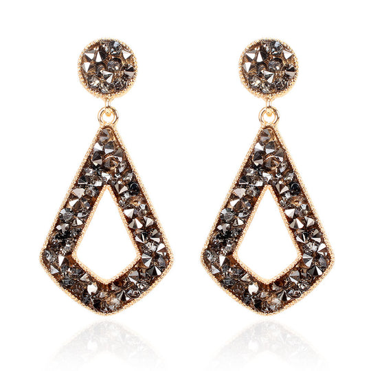 Luxe Geometry Diamond Earrings