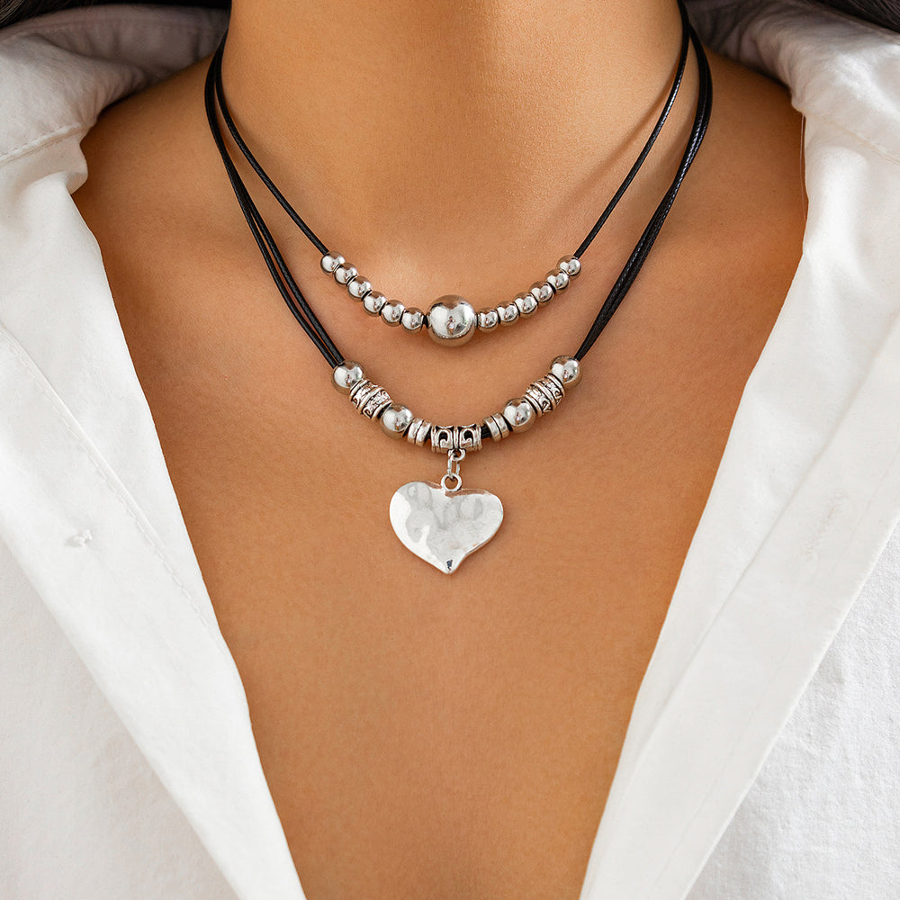Vintage Wax Thread Layered Necklace