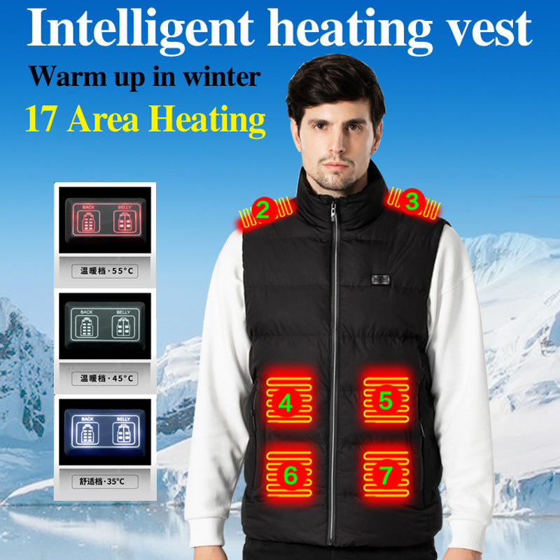 USB Heated Vest – Unisex Winter Electric Warming Jacket