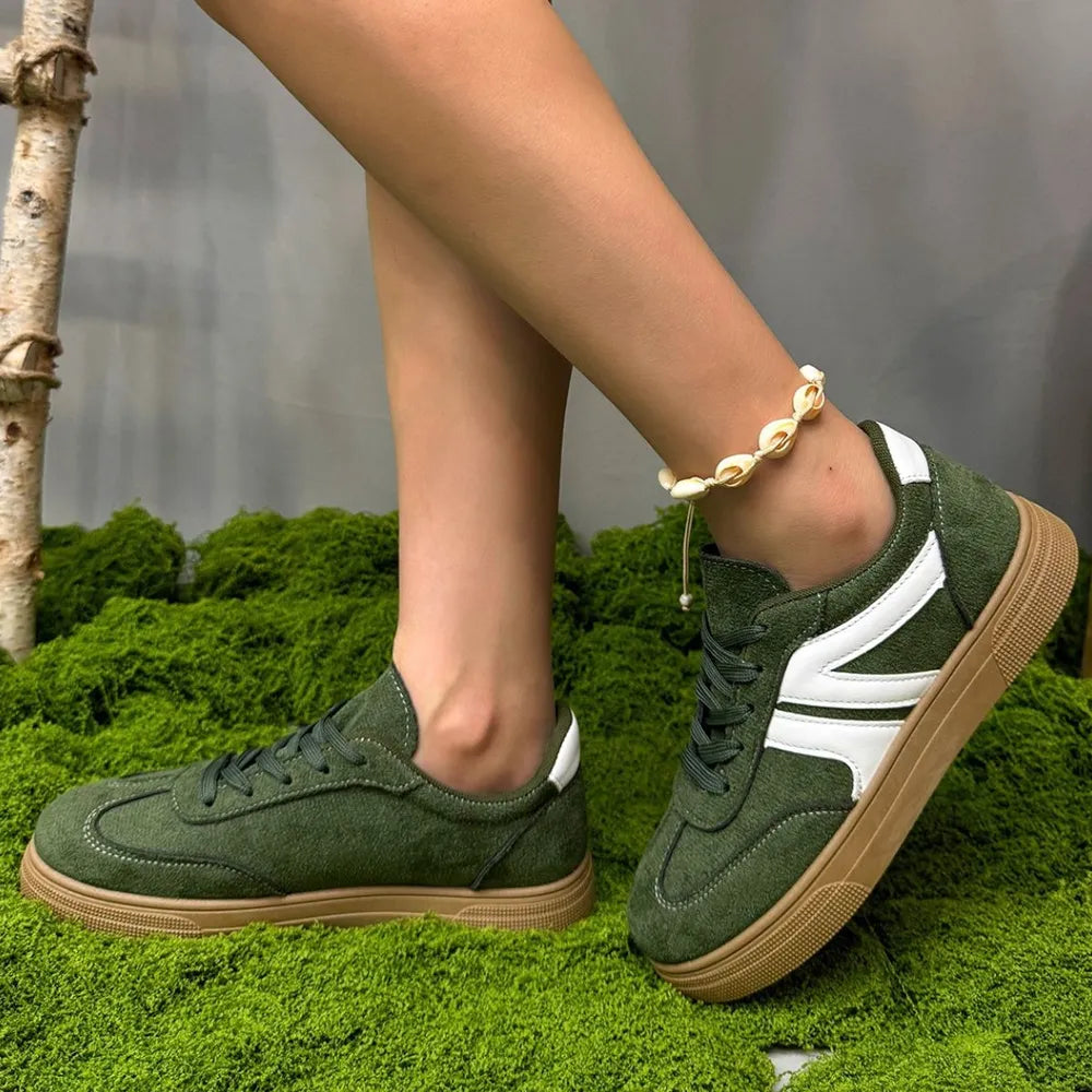 Casual Sporty Lace-Up Sneakers