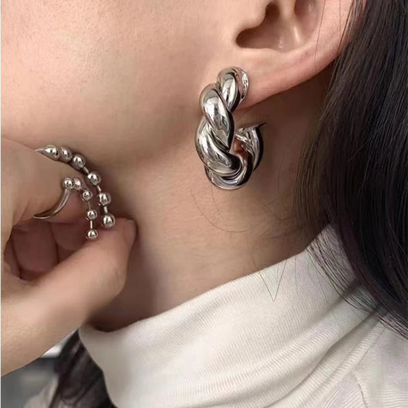 Cool Style Big Thick Circle Hoop Earrings