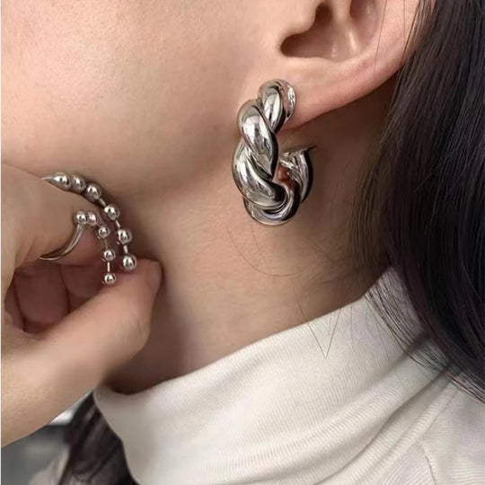 Cool Style Big Thick Circle Hoop Earrings