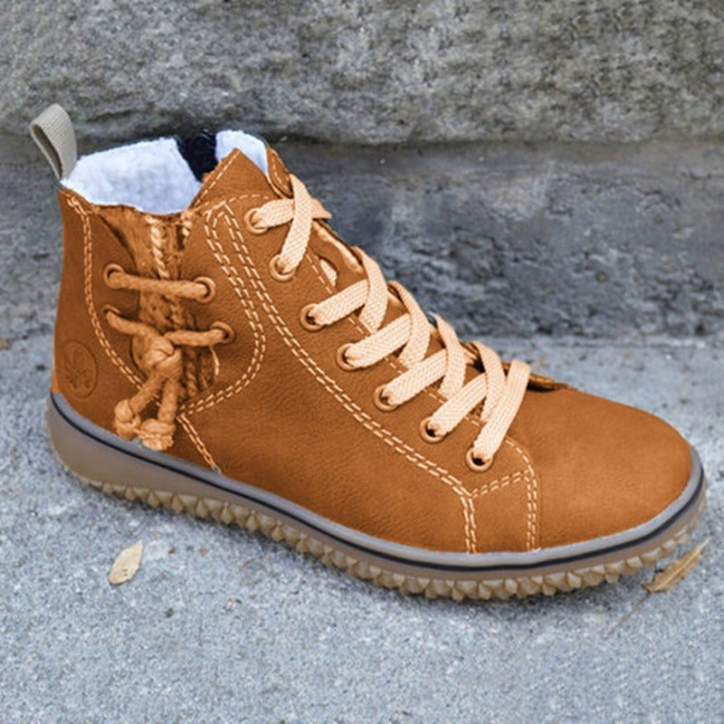 Cozy Zipper Ankle Boots
