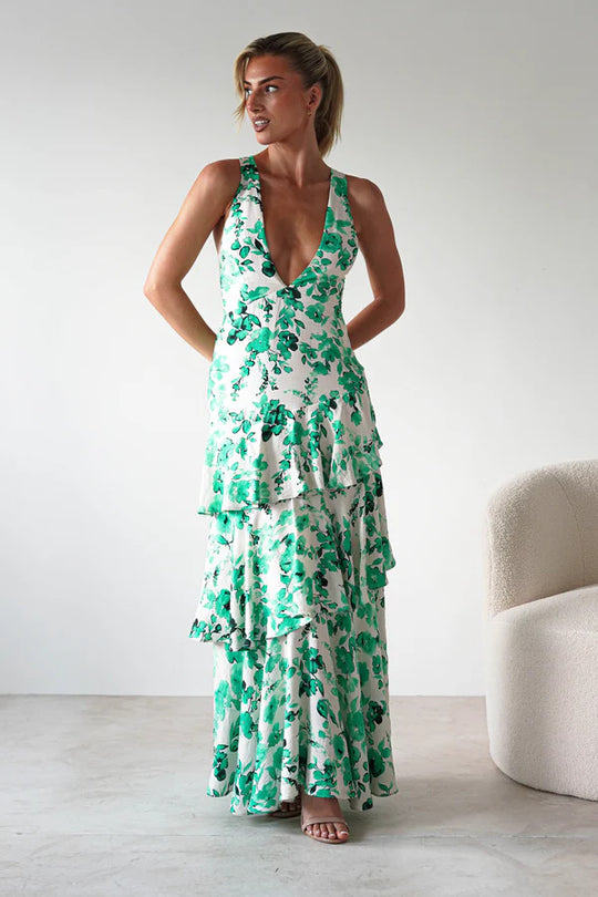 Backless Deep V-Neck Strapless Dress