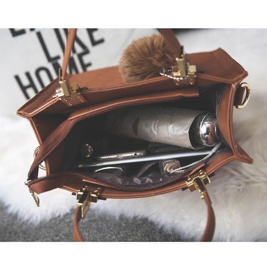 Suede Charm Tote
