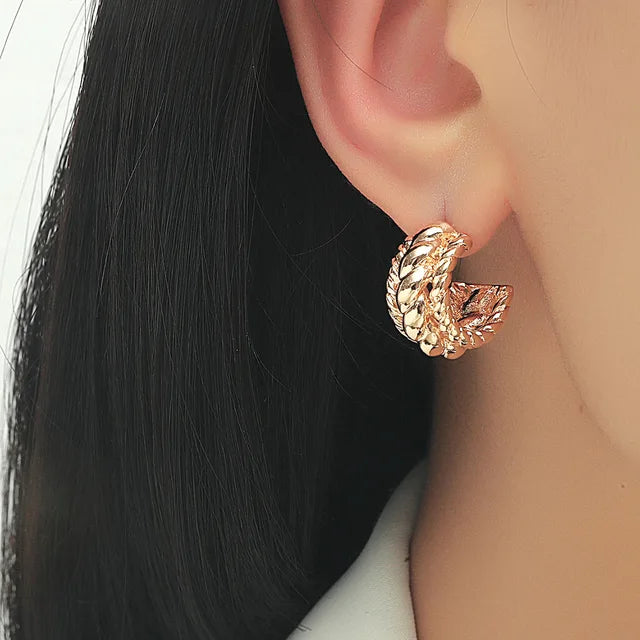 Gold Tone Stud Earrings