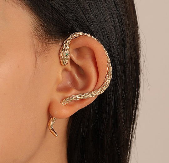 Personalized Snake Wrapped Earrings