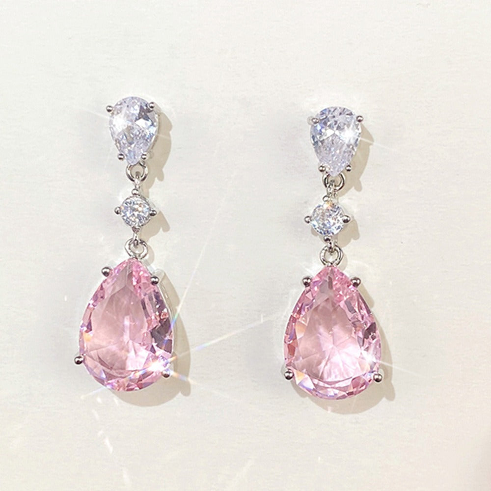 Pear-Shaped Water Drop Earrings