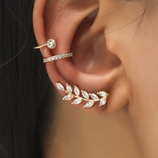 Golden Leaf Luxe Ear Cuff