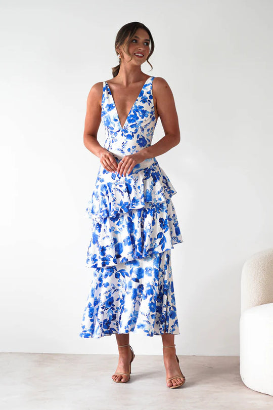 Backless Deep V-Neck Strapless Dress