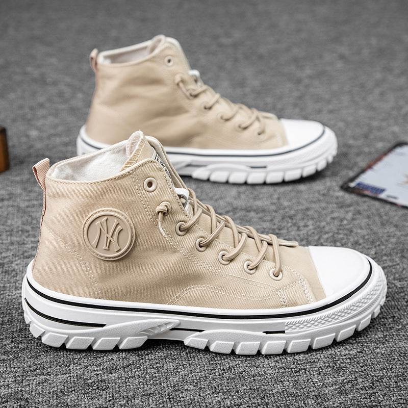 UrbanEdge High-Top Canvas Sneakers