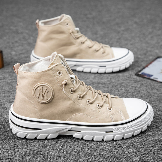 UrbanEdge High-Top Canvas Sneakers