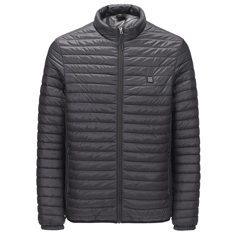 USB Heated Cotton Jacket – Unisex 4-Zone Winter Warming Coat