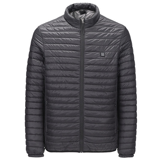 USB Heated Cotton Jacket – Unisex 4-Zone Winter Warming Coat