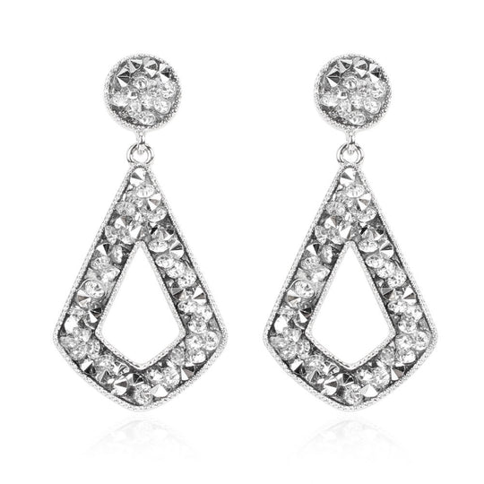 Luxe Geometry Diamond Earrings