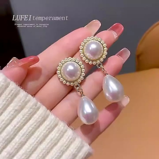 Baroque Pearl Water Drop Earrings