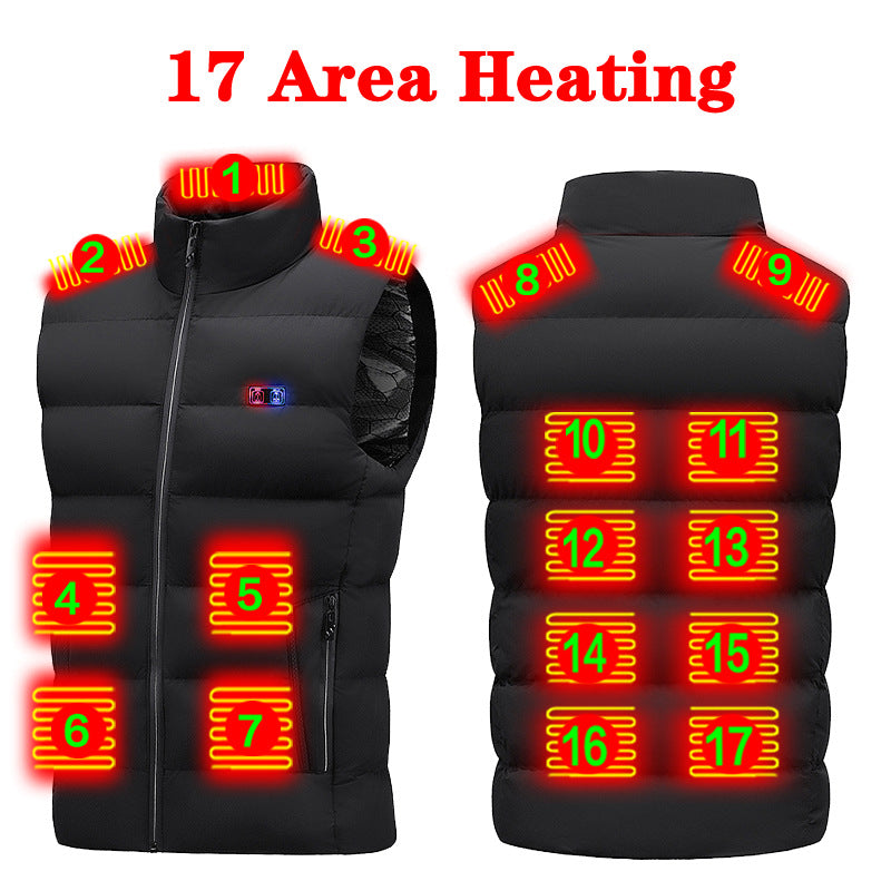 USB Heated Vest – Unisex Winter Electric Warming Jacket