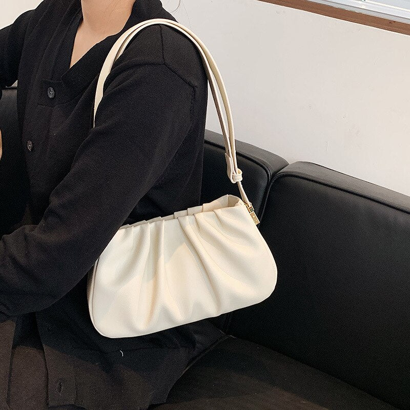 Vintage Cloud PU Leather Shoulder Bag