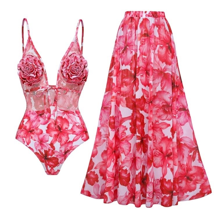 Chic Printed One-Piece Swimsuit