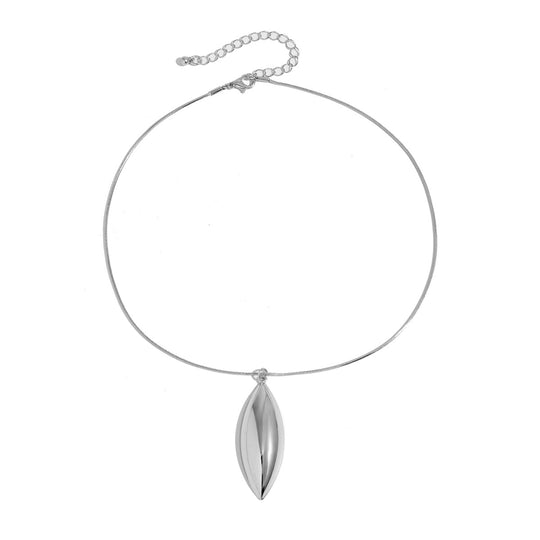 Geometric Water Droplet Pendant Necklace