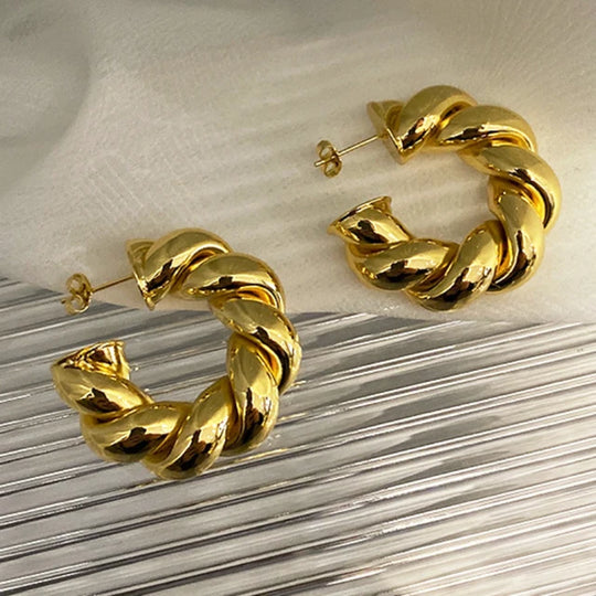 Cool Style Big Thick Circle Hoop Earrings