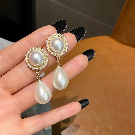 Baroque Pearl Water Drop Earrings