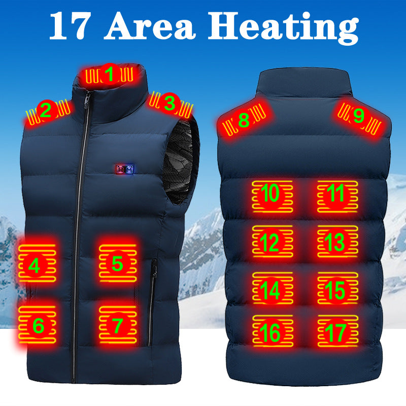 USB Heated Vest – Unisex Winter Electric Warming Jacket