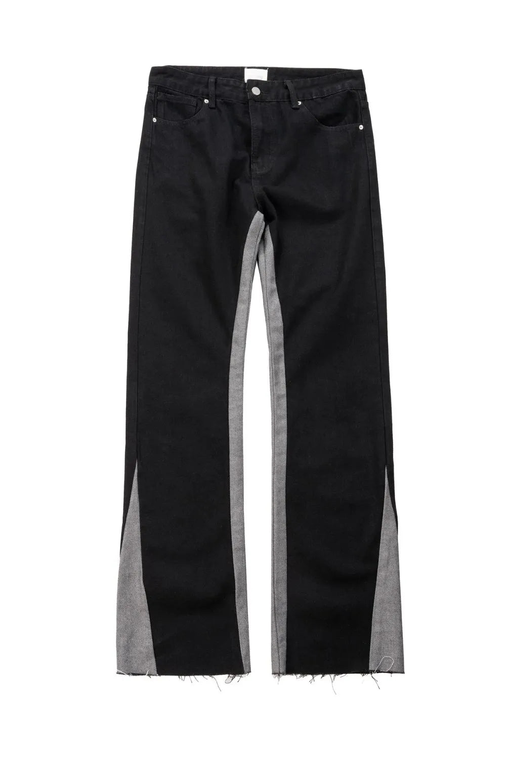 Contrast Bootcut Jeans