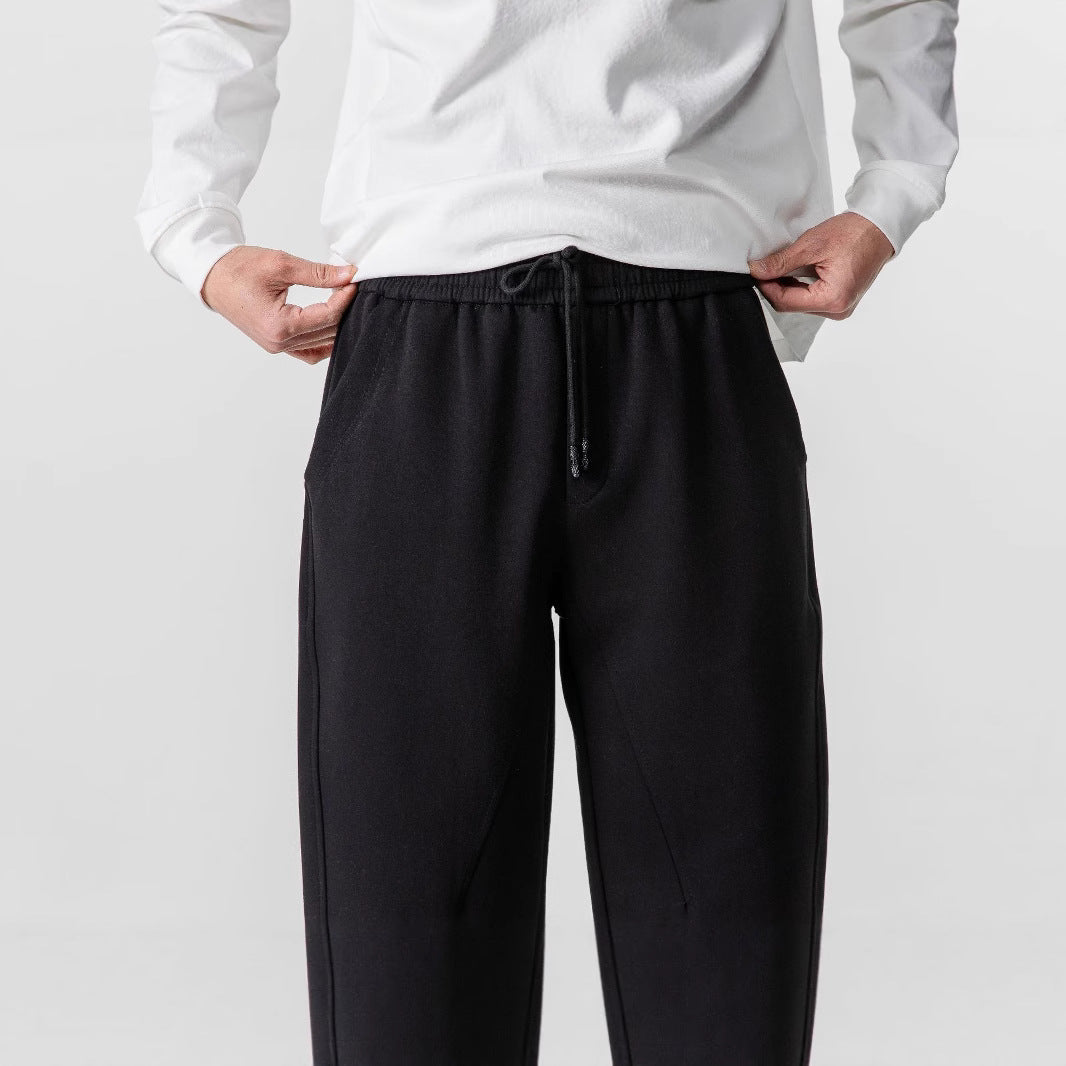 Elastic Waist Drawstring Sweatpants
